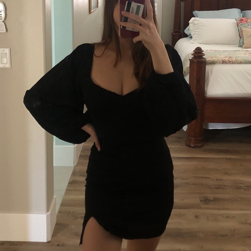 New Toby Mini Dress w/ Slit from Princess Polly